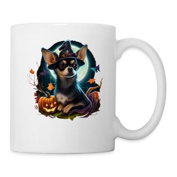 Chihuahua Costume d'Halloween - Citrouille - Mug blanc - blanc - Droite