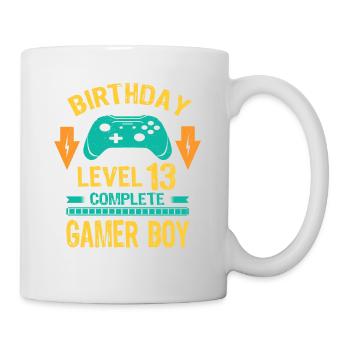 Treize 13 ans BDay Son Garçon Drôle de joueur 13ème 13 - Mug blanc - blanc - Droite