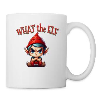 What the Elf - Niedlicher lustiger Elf für Weihnachten Holida - Tasse - Weiß - Rechts
