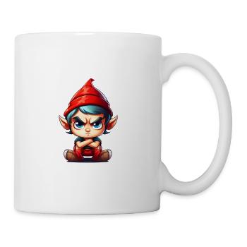 What the Elf - Funny Elf for Christmas Holiday - Mug - white - Right
