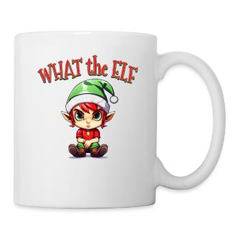 What the Elf - Lustiger launenhafter Elf für Weihnachten Holid - Tasse - Weiß - Rechts