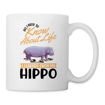 Hippo Cadeau Hippo Hippo Hippo - Mug blanc - blanc - Droite