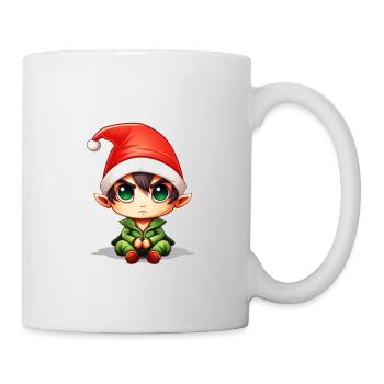 What the Elf - Funny Christmas Elf Costume - Mug - white - Right