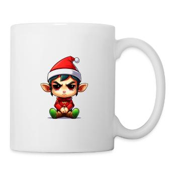 What the Elf - Sarcastic Christmas Elf - Mug - white - Right