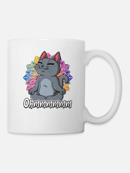 Yoga Ohmmm Namaste - Tasse - Weiß