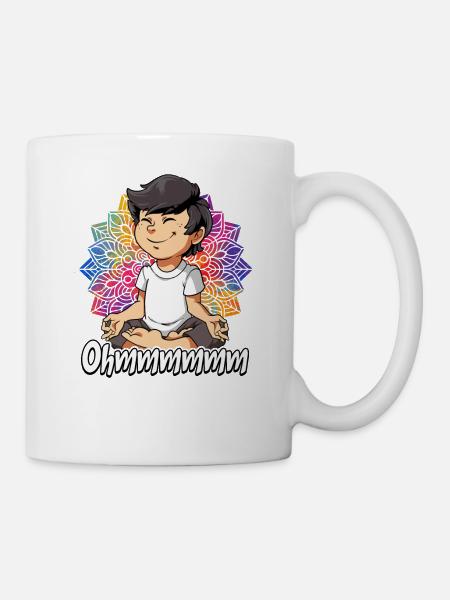 Yoga Ohmmm Namaste - Tasse - Weiß