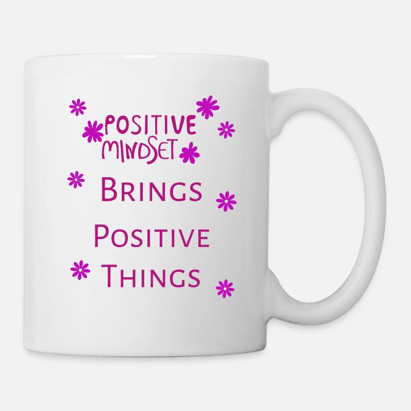 Positive Mindset Brings Positive Things - Mug - white