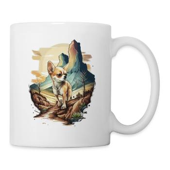Chihuahua | Wandern Natur Berge Hund Wanderer - Tasse - Weiß - Rechts