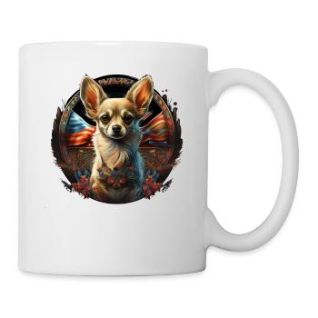 Chihuahua | Ukraine Peace & Love Flag Help Dog - Mug - white - Right