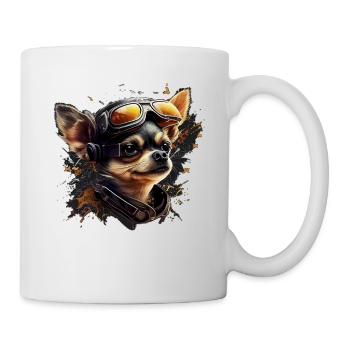 Chihuahua | Race Racing Car Funny Dog Mechanic - Mug - white - Right