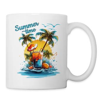 Summer Time Cocktail Beach Retreat - Mug - white - Right
