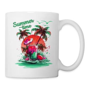 Summer Time Cocktail Beach Retreat - Mug - white - Right