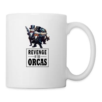 Revenge of the Orcas - Funny Orcas sinking boats - Tasse - Weiß - Rechts