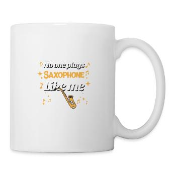 Niemand spielt Saxophone wie ich Musiker - Tasse - Weiß - Rechts