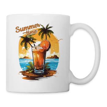 Cocktail d’été Cadeau de vacances à la plage - Mug blanc - blanc - Droite