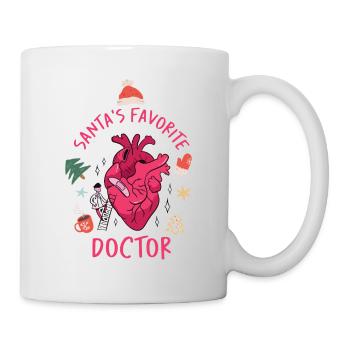 Der hässliche Lieblingsdoktor des Weihnachtsmanns - Tasse - Weiß - Rechts