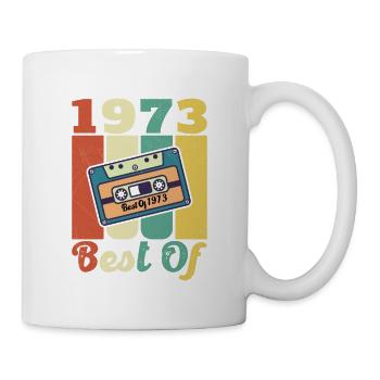 das Beste aus dem Jahr 1973 Geburtstagsgeschenk - Tasse - Weiß - Rechts