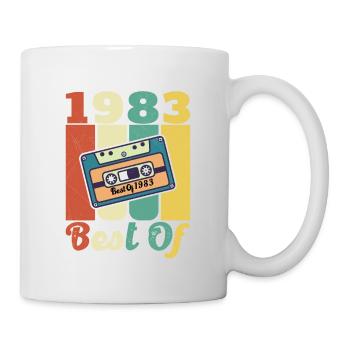 1983 Original Vintage Geburtstagsgeschenk 1983 - Tasse - Weiß - Rechts