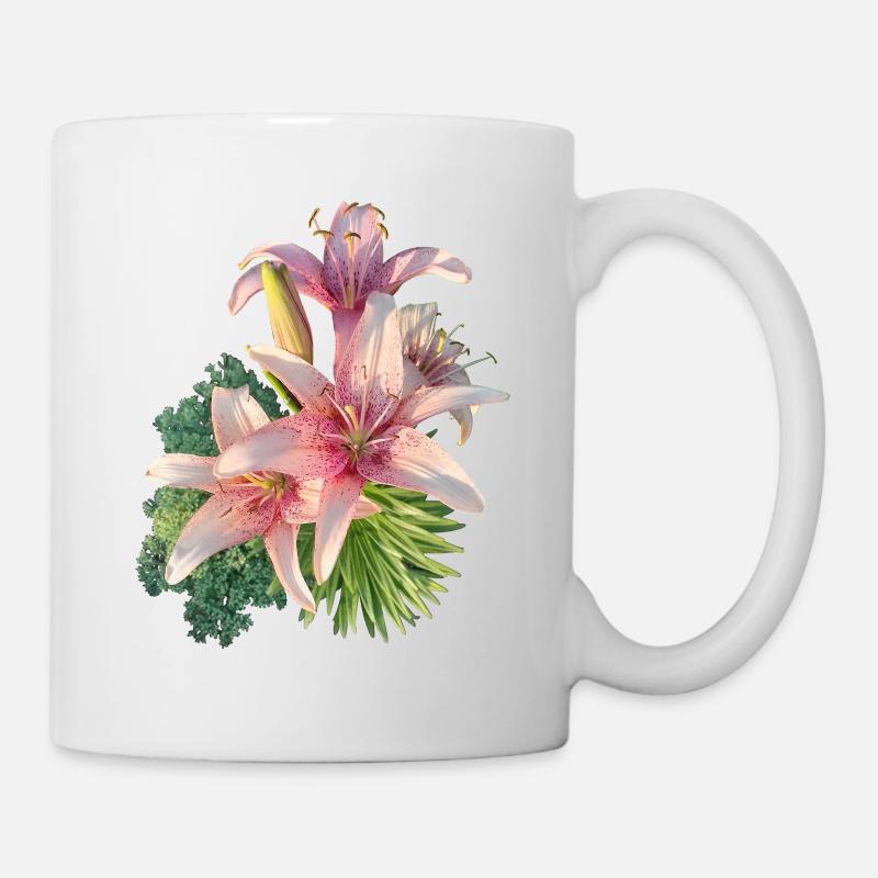 Roserne Lilie - Tasse - Weiß