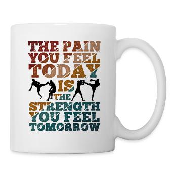 Kickboxing - Tasse - Weiß - Rechts