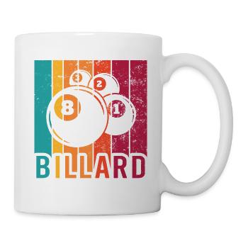 Billiard Poolbillard Snooker Verein Club Billard - Tasse - Weiß - Rechts