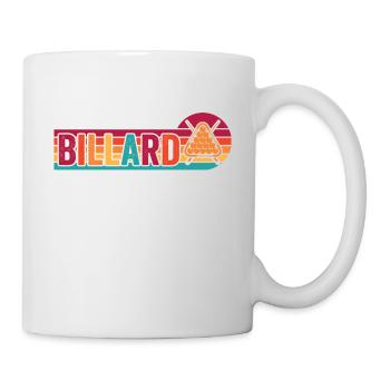 Billiard Poolbillard Snooker Verein Club Billard - Tasse - Weiß - Rechts