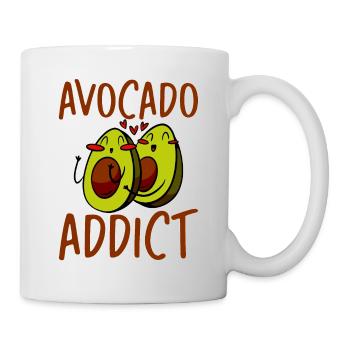 Accro à l’avocat 4 - Mug blanc - blanc - Droite