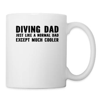 Diver Dad Underwater Diving Dad - Tasse - Weiß - Rechts