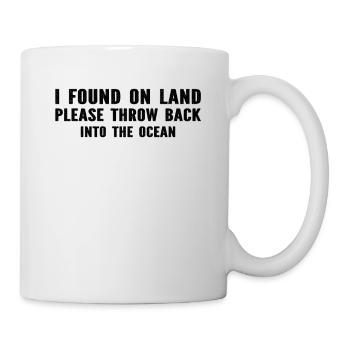 Diving - I Found On Land Please Throw Back Into Th - Mug - white - Right