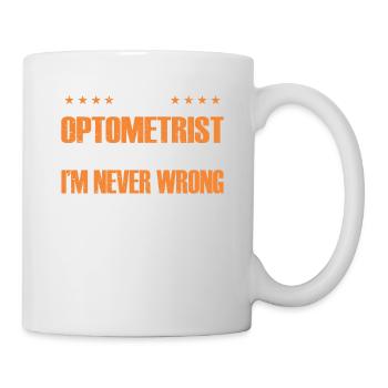 Optiker Geschenk Optometrie - Tasse - Weiß - Rechts