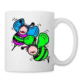 Abeilles - Mug blanc - blanc - Droite