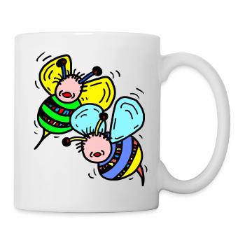 Abeilles - Mug blanc - blanc - Droite