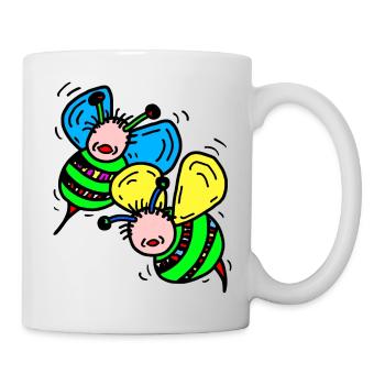 Abeilles - Mug blanc - blanc - Droite