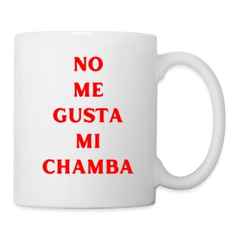 Ich mag meine Arbeit nicht Spanisch Sprache - Tasse - Weiß - Rechts