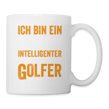 Talentierter Intelligenter Golfer - Tasse - Weiß - Rechts