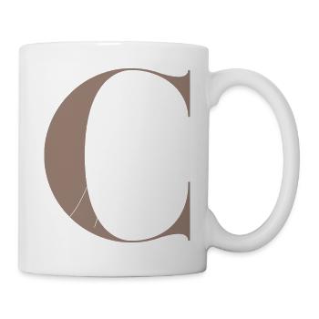 letter C magic butterfly - Mug - white - Right