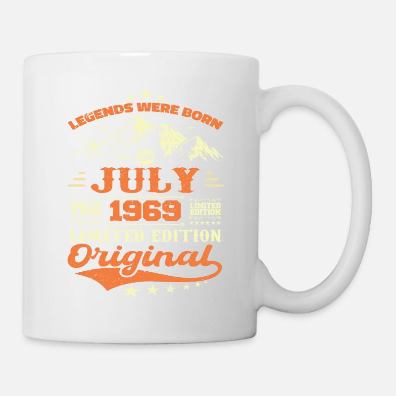 Juillet 1969 vintage rétro anniversaire 1969 - Mug blanc - blanc