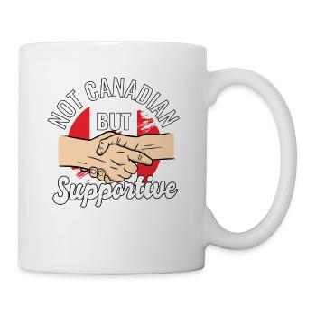 Pas canadien, mais un voyageur de campagne solidaire - Mug blanc - blanc - Droite