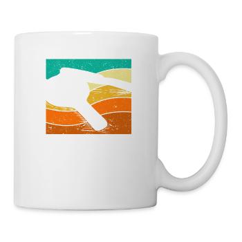 Drôle Amateurs de tennis de table Rétro Vintage Ping - Mug blanc - blanc - Droite