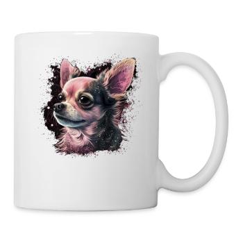 Chihuahua | Pink Jolie Rose Maman Femme ignon - Mug blanc - blanc - Droite