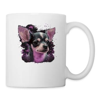 Chihuahua | Pink Jolie Rose Maman Femme ignon - Mug blanc - blanc - Droite