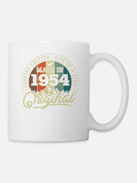 Geburtstagsgeschenk 1954 - Tasse - Weiß