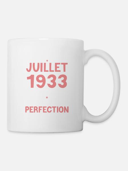 Cadeau Anniversaire juillet 1933 - Mug blanc - blanc