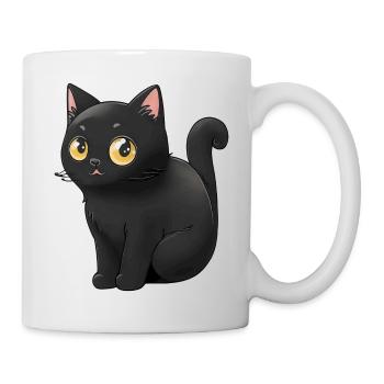 black-cute-cats-stickers-stickers stickers - Mug - white - Right