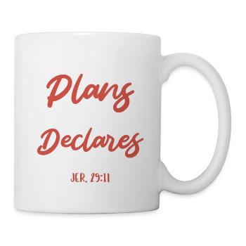Denn Ich Kenne Die Pläne Bibelvers Glaube Jesus - Tasse - Weiß - Rechts