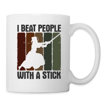 Japanischer Schwertkampf Kendo - Tasse - Weiß - Rechts