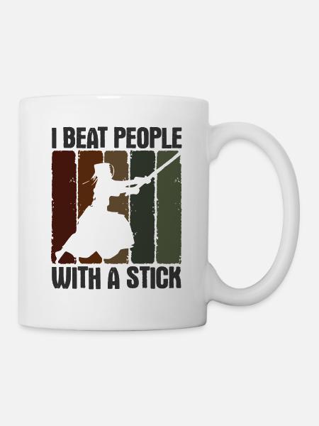 Japanischer Schwertkampf Kendo - Tasse - Weiß