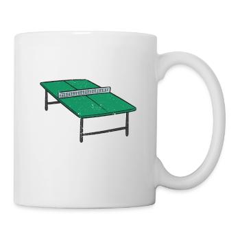 Entschuldigung für die Netze und Kanten Ping Pong - Tasse - Weiß - Rechts