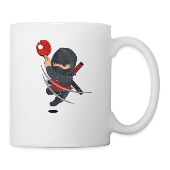 Ping Pong Ninja Lover Drôle Joueur de Tennis de Table - Mug blanc - blanc - Droite