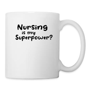 Infirmière - Les soins infirmiers sont mon superpouvoir - Mug blanc - blanc - Droite